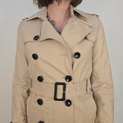 Mango Beige Trenchcoat Dames XS