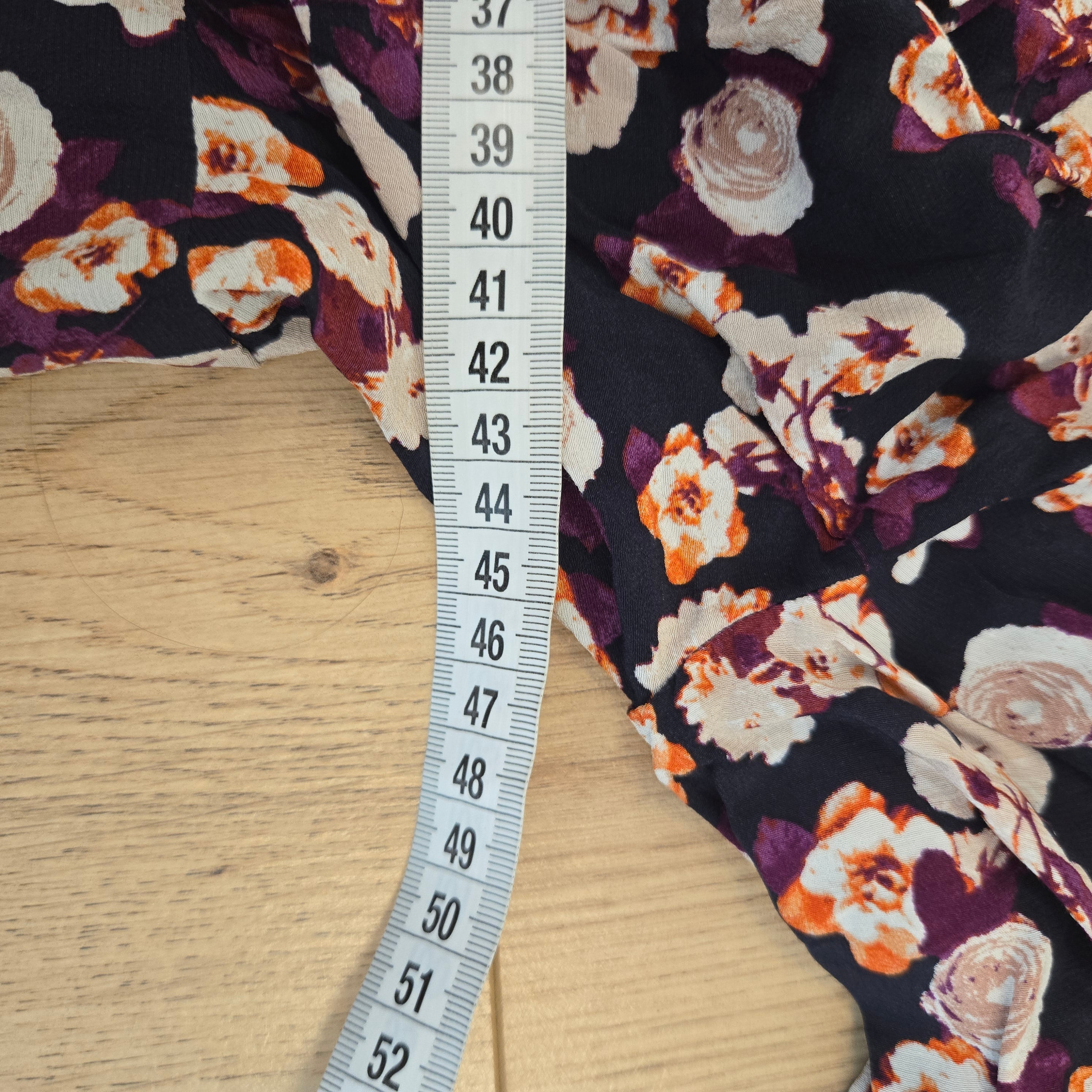 Tommy Hilfiger Dames Donkerblauwe Gebloemde Jurk Maat 8 / S