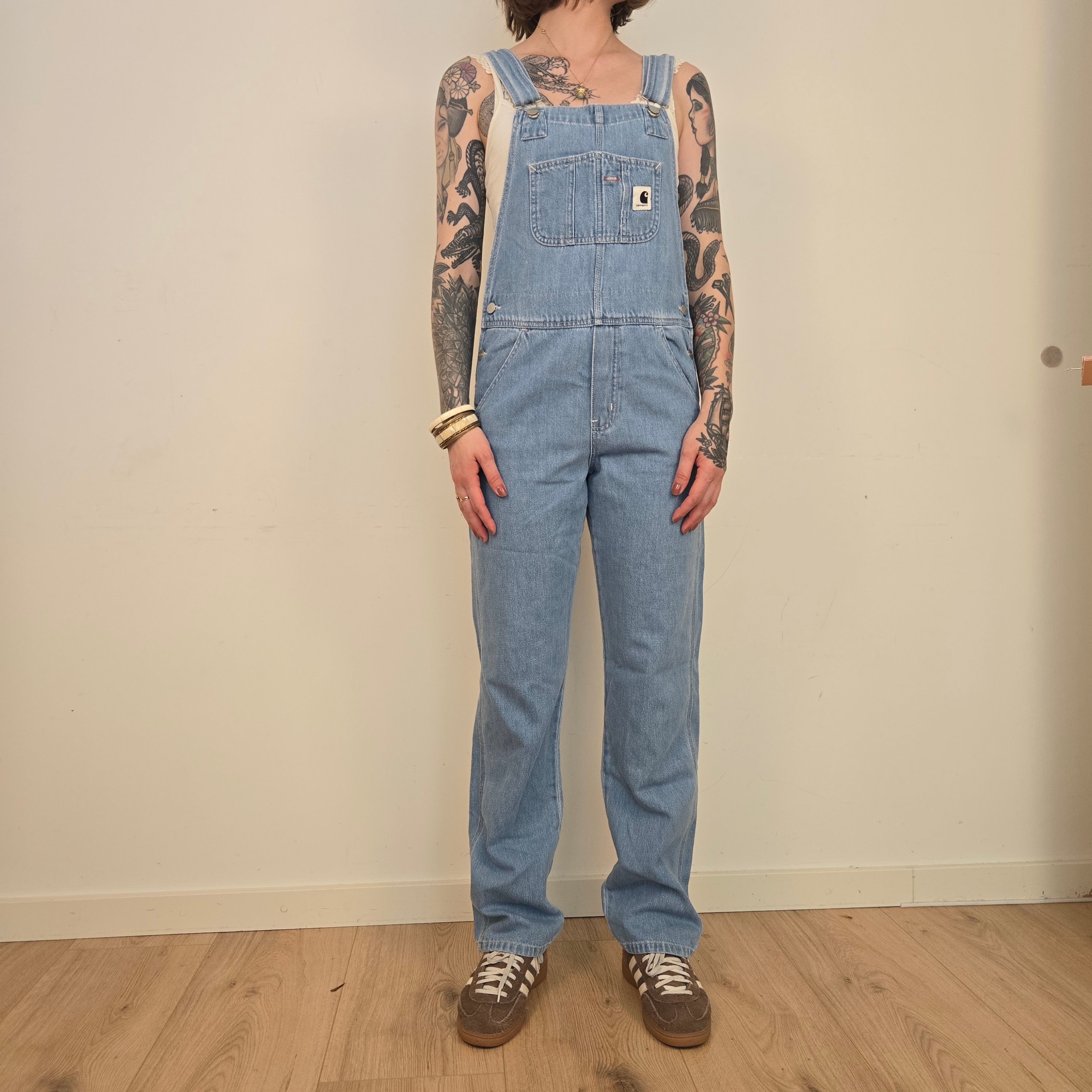 Carhartt Lichtblauwe Tuinbroek Dames XS