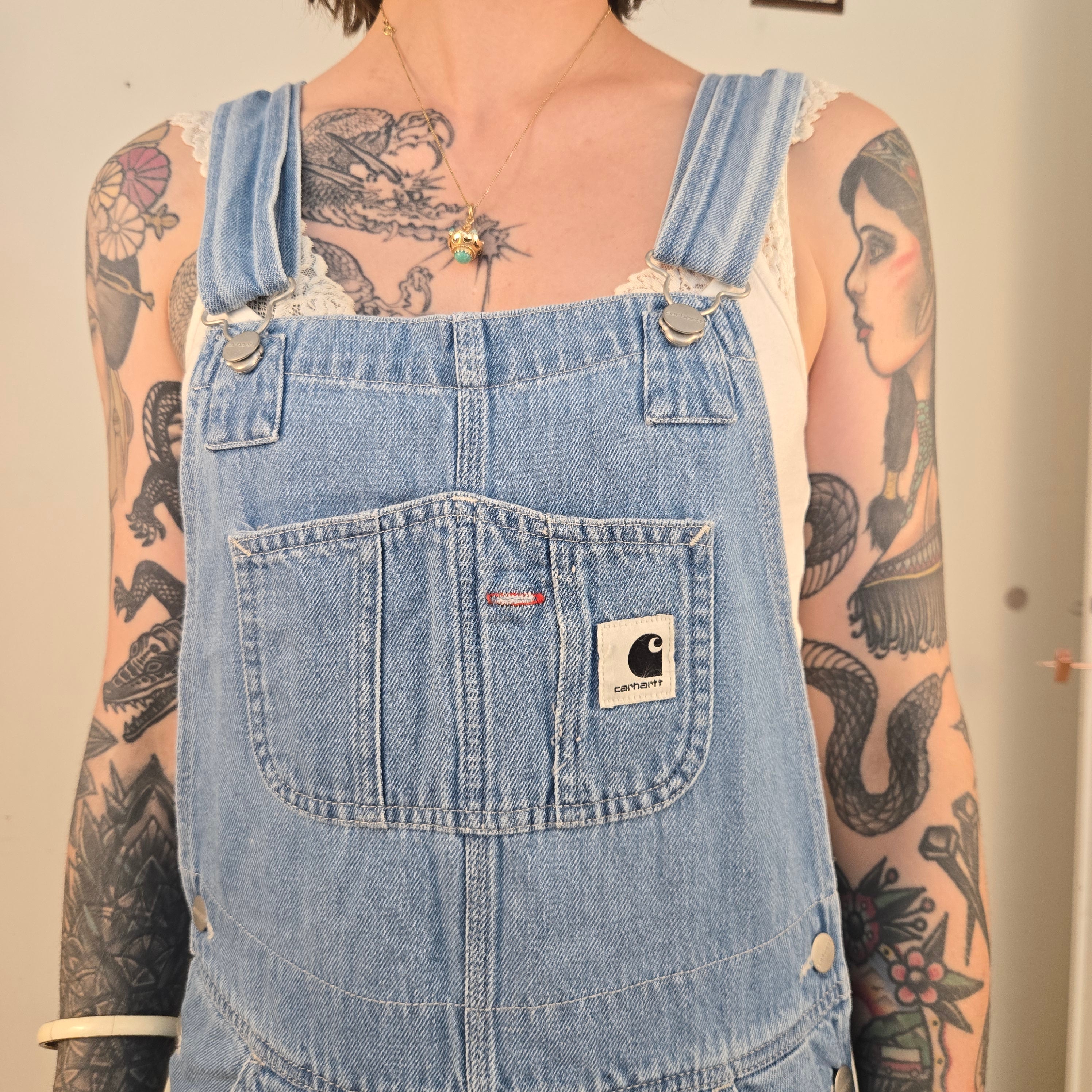 Carhartt Lichtblauwe Tuinbroek Dames XS
