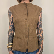 Zara Bruin Gilet Dames L
