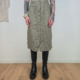 Peter Hahn Olijfgroene Linnen Rok Dames 42 / XL