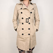 Mango Beige Trenchcoat Dames XS
