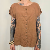 Knock Bruine Blouse Dames M