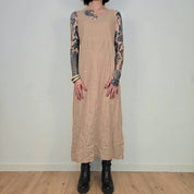 Jackpot Dames Beige Linnen Jurk L
