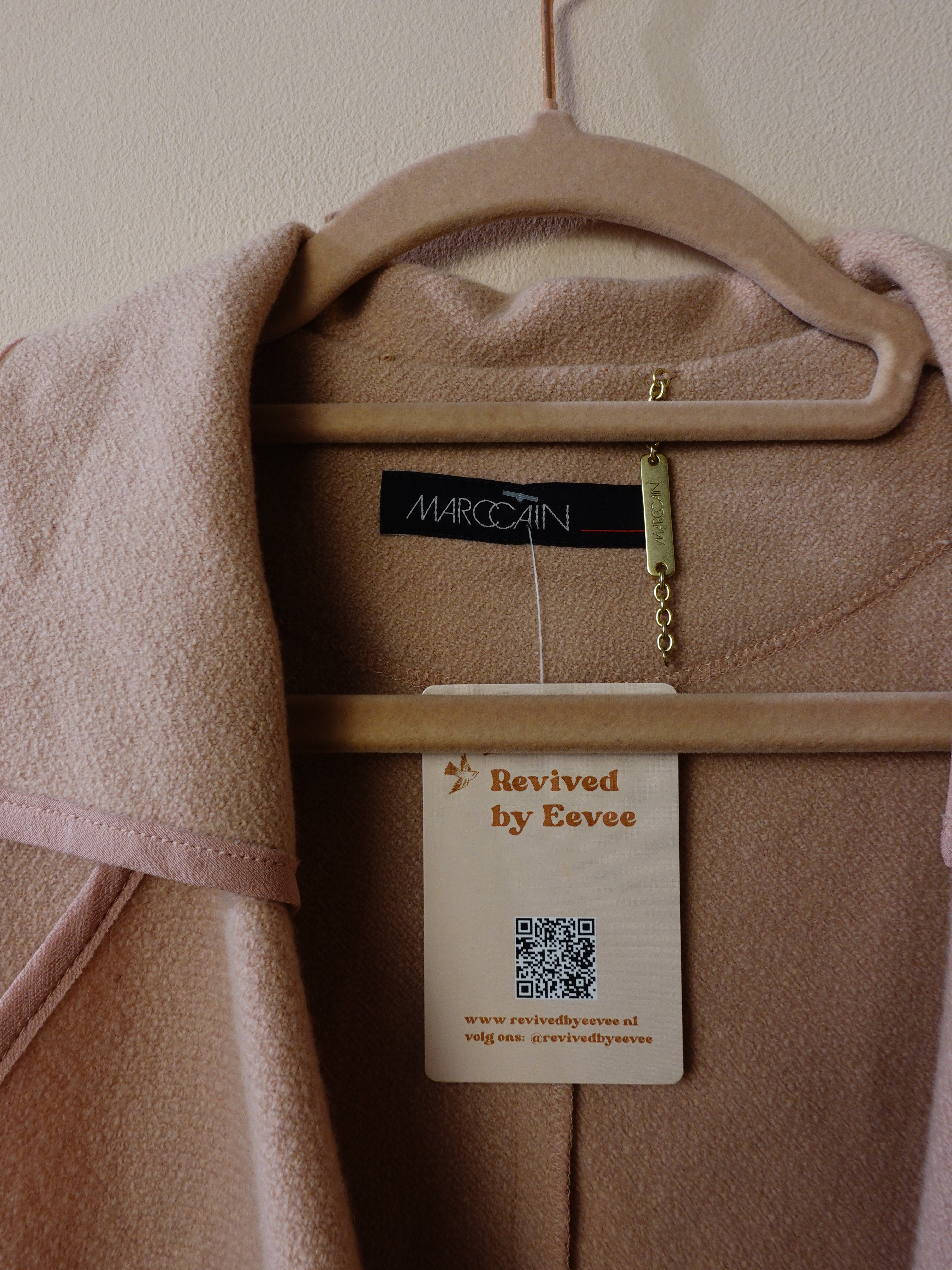 Marc Cain Beige Openvallende Blazer Maat N4/XL