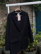 Summum Woman Zwarte Oversized Blazer Dames Maat 38 / M