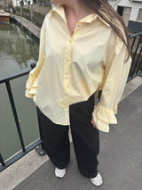 Pastel Gele Blouse Oversized Fit