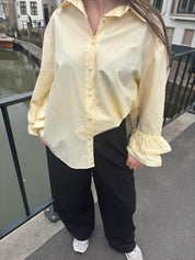 Pastel Gele Blouse Oversized Fit