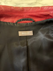 Basler Rode Leren Jas Dames Maat L