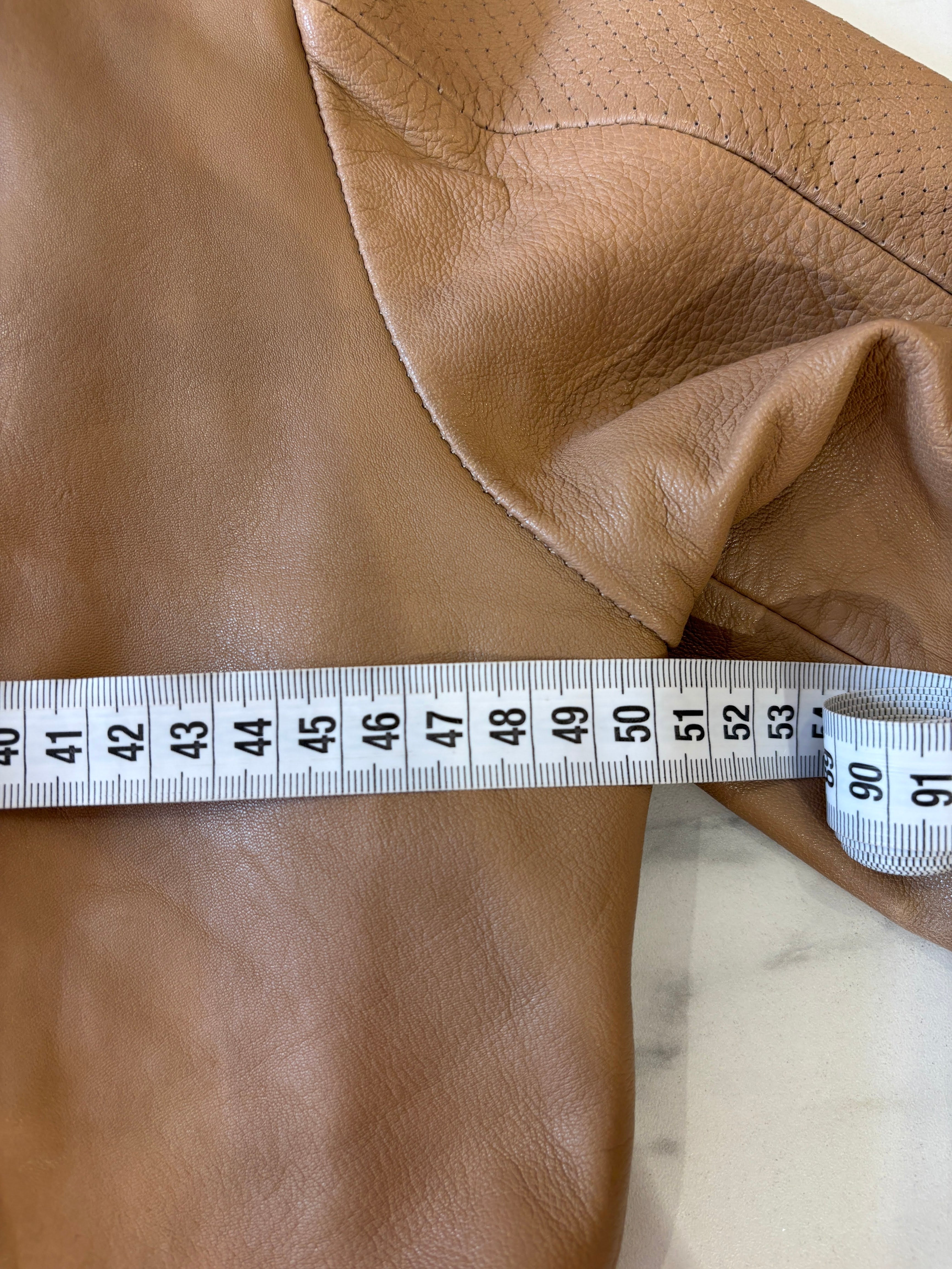 Street One Beige Leren Bikerjas Van Schapenleer Maat 40 / L