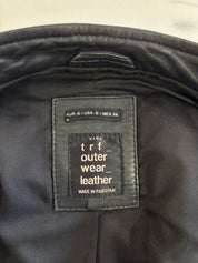 Zara TRF Zwart Leren Bomberjack Dames Maat S