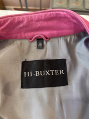 HI-BUXTER Roze Leren Jas Dames Maat 38 / M