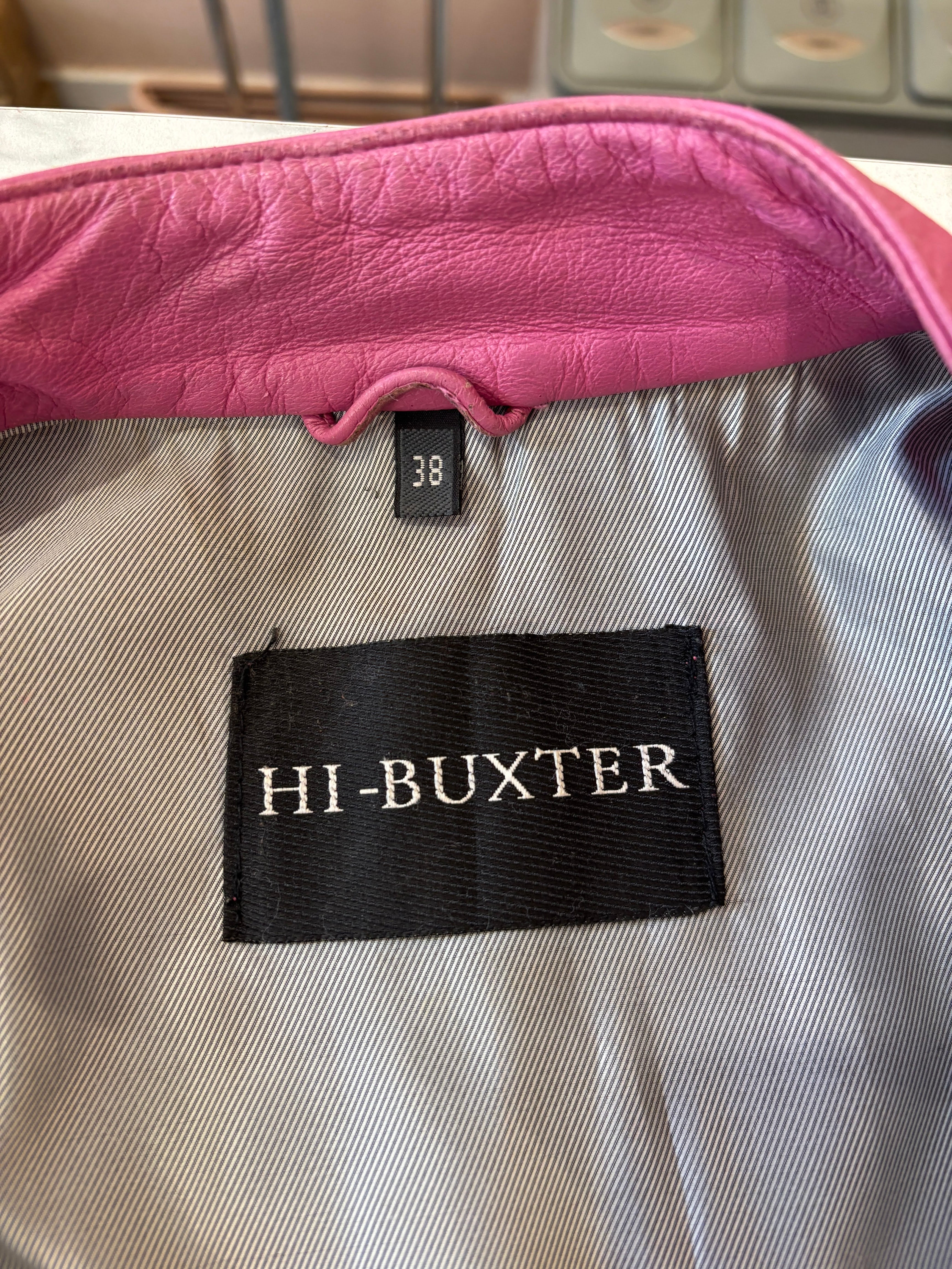 HI-BUXTER Roze Leren Jas Dames Maat 38 / M