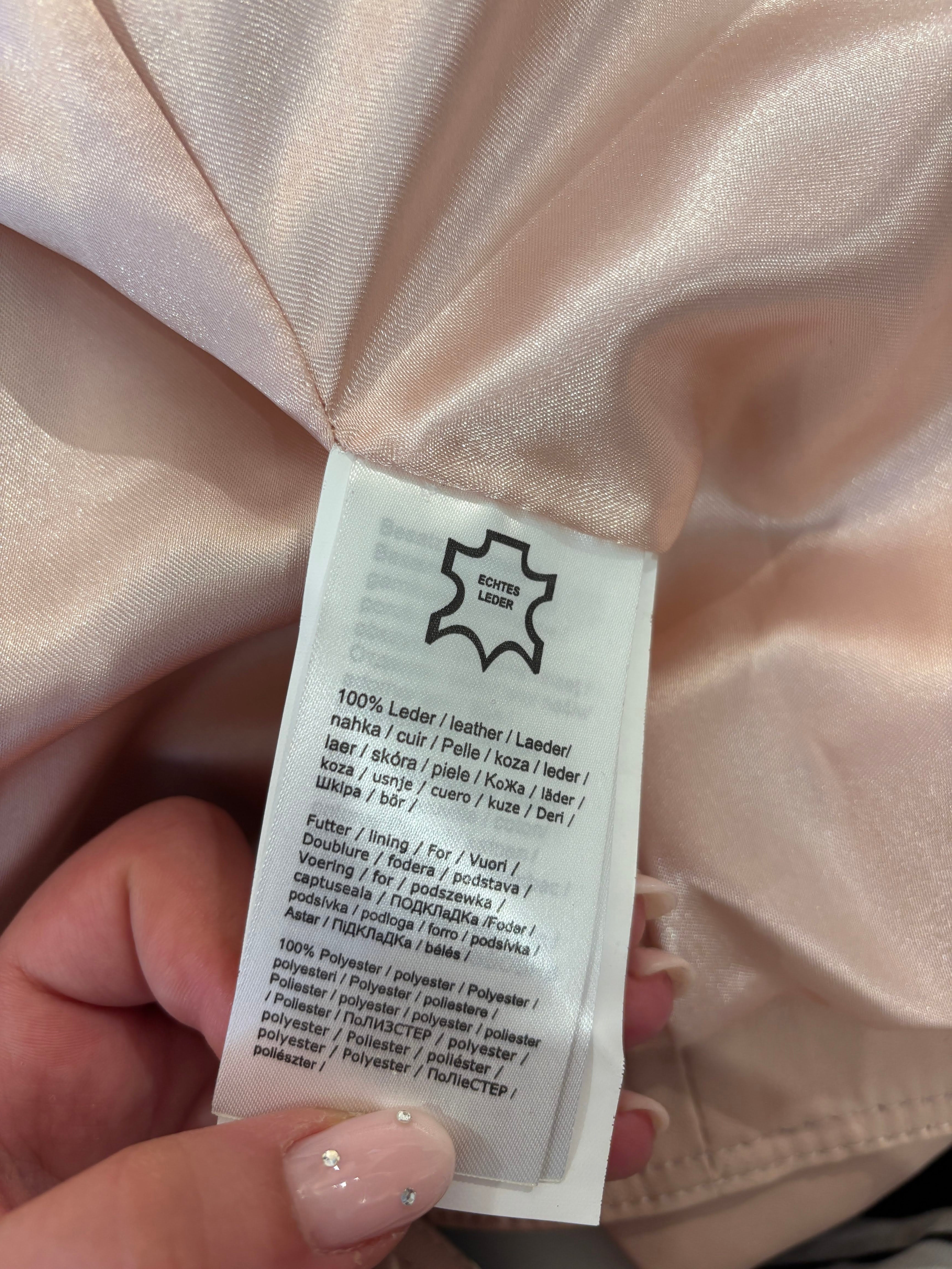 Heine Lichtroze Echt Leren Jas Dames 36 / S