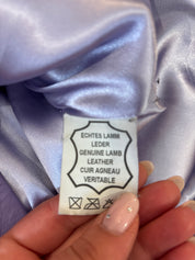 Lila Echt Leren Blazer Dames  L