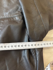 Zwarte Echt Leren Dames Jas Maat 42 / XL
