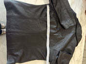 Castro Zwarte Echt Leren Blazer Jas Dames Maat S