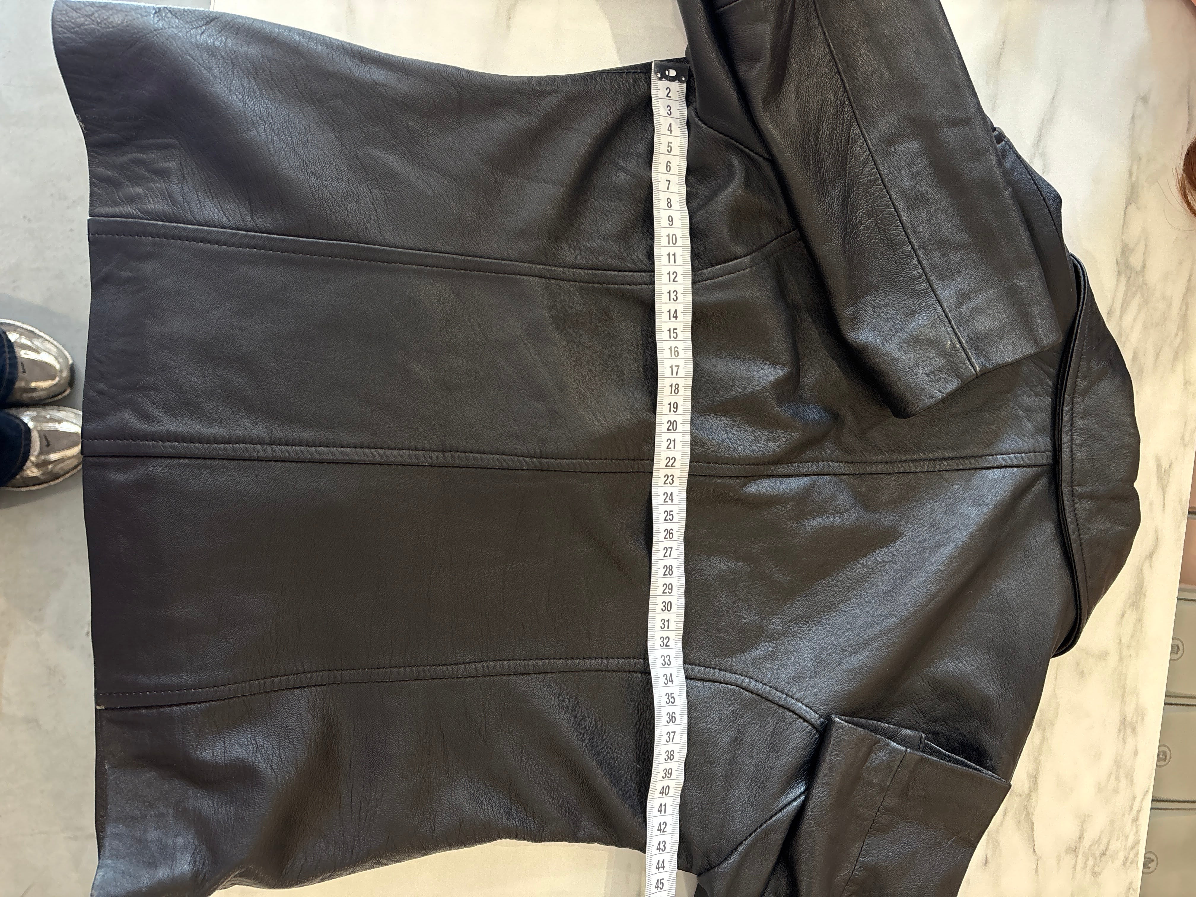 Castro Zwarte Echt Leren Blazer Jas Dames Maat S