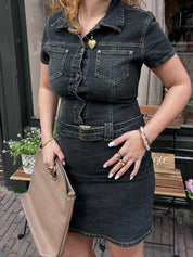 Shack Jeans&Co Vintage Denim Jurk Maat 38