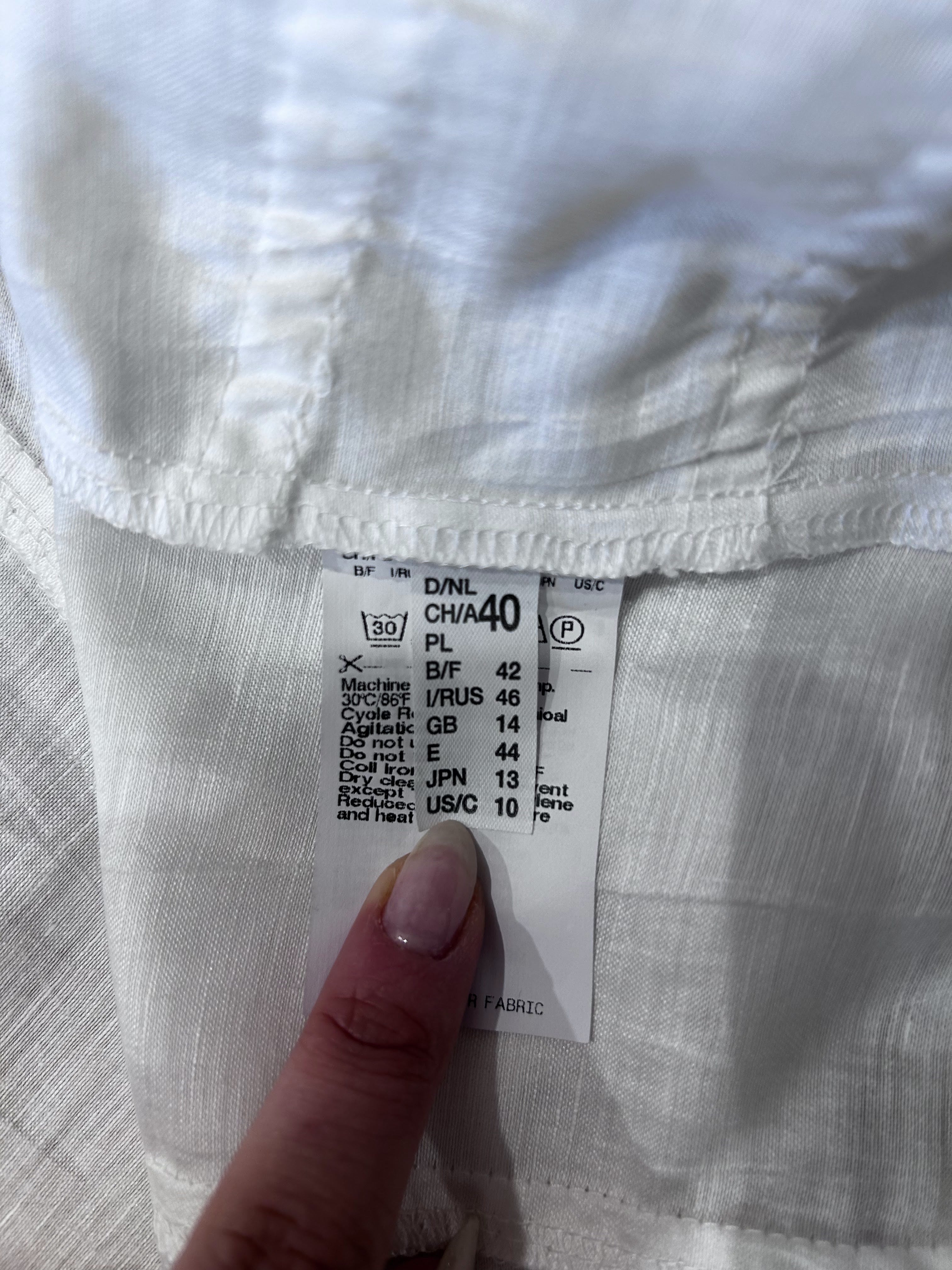 Gerry Weber Witte Linnen Blazer Dames Maat 40 / L