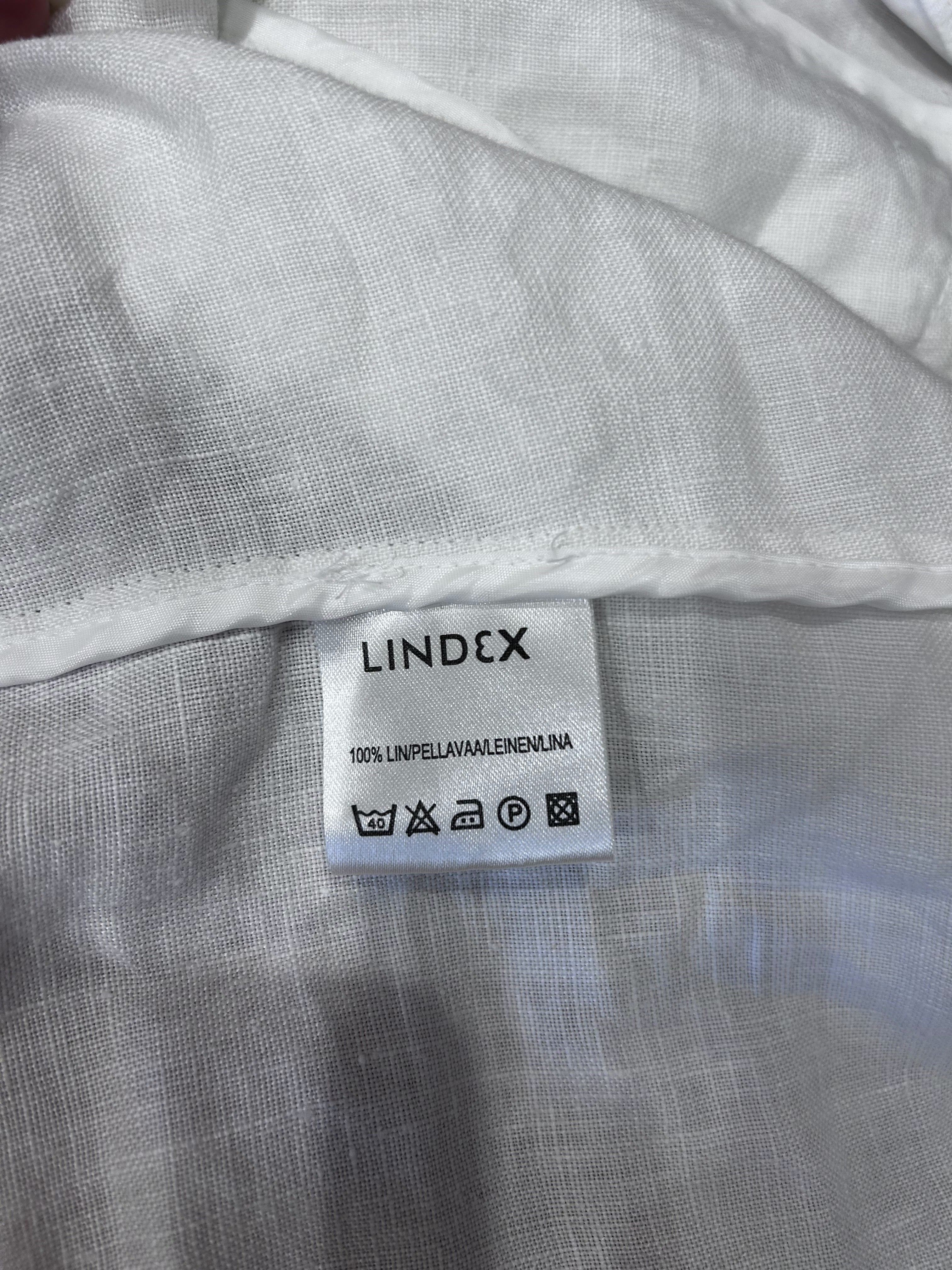 Lindex Witte Linnen Blazer Dames Maat 38 / M