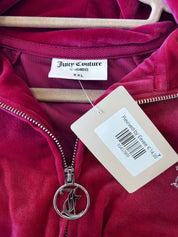 Juicy Couture Roze Velours Track Jacket Dames Maat XXL