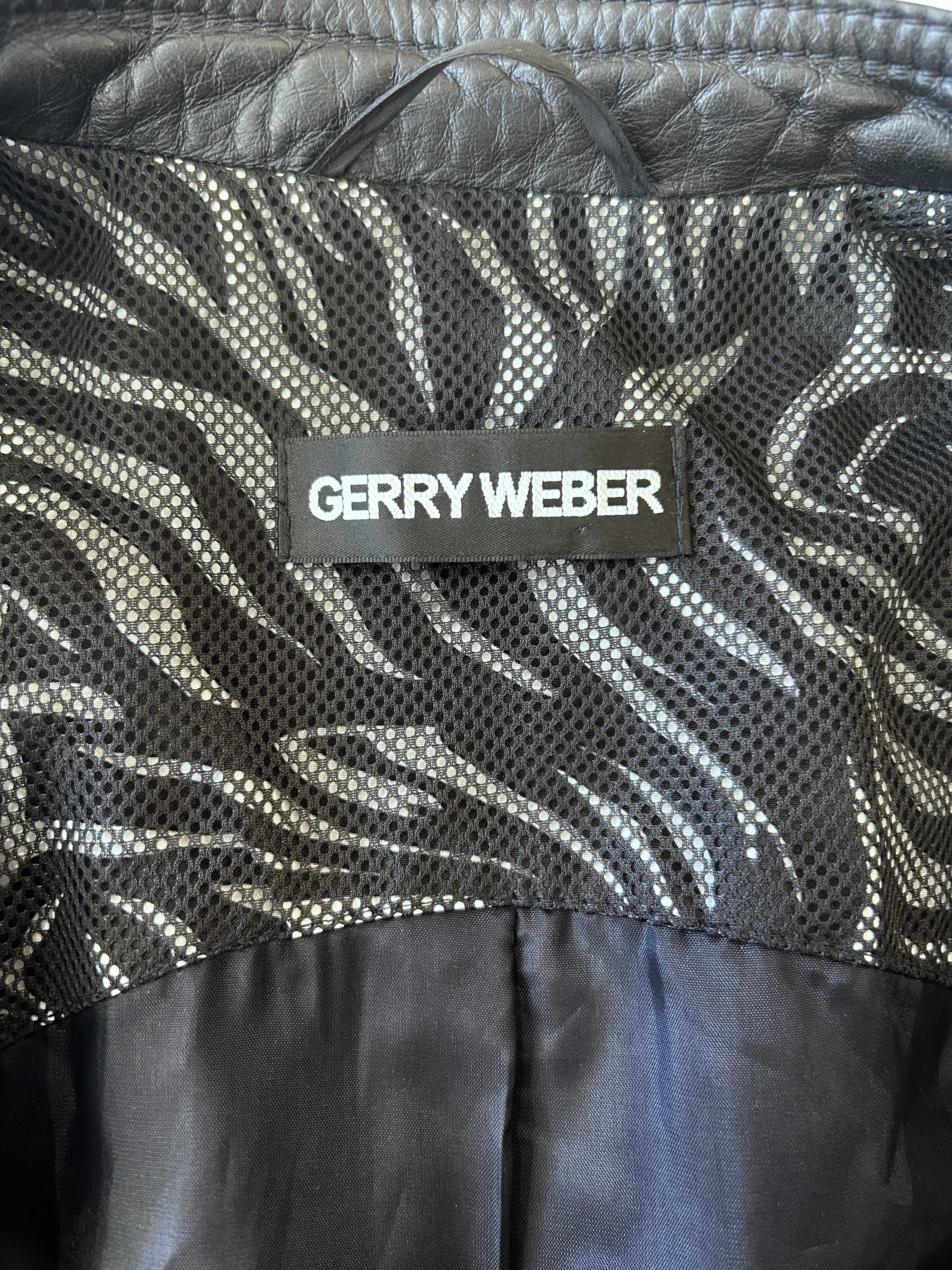 Gerry Weber Zwart Leren Jack Dames Maat 40 / L