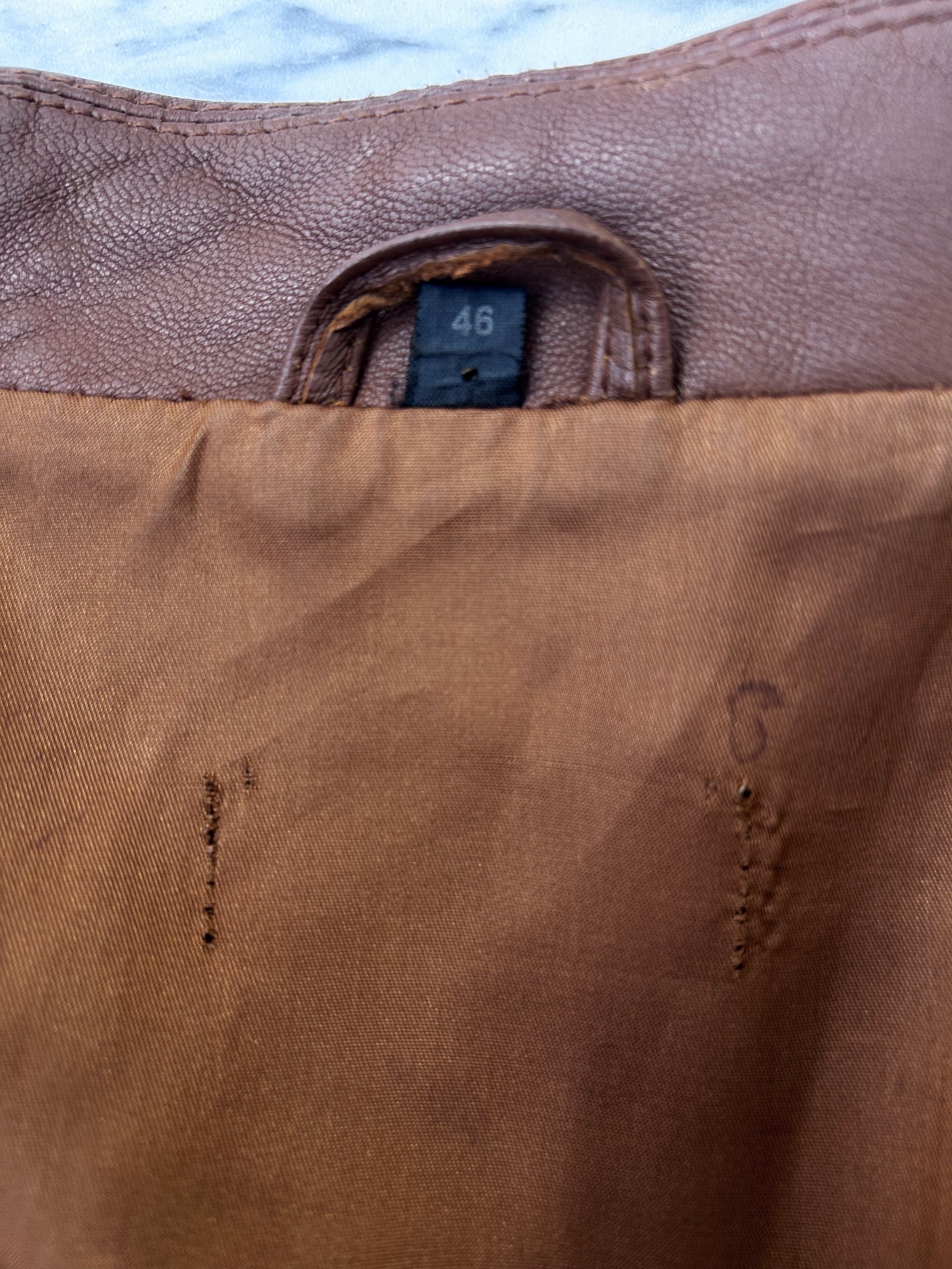 Mauritius Cognac Leren Jas Maat L