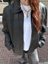Zwart Leren Jacket – JCC Collection | Maat 46 / 3XL