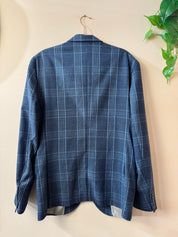 Selected Homme Geruite Blazer Donkerblauw Lichtblauw EU 52