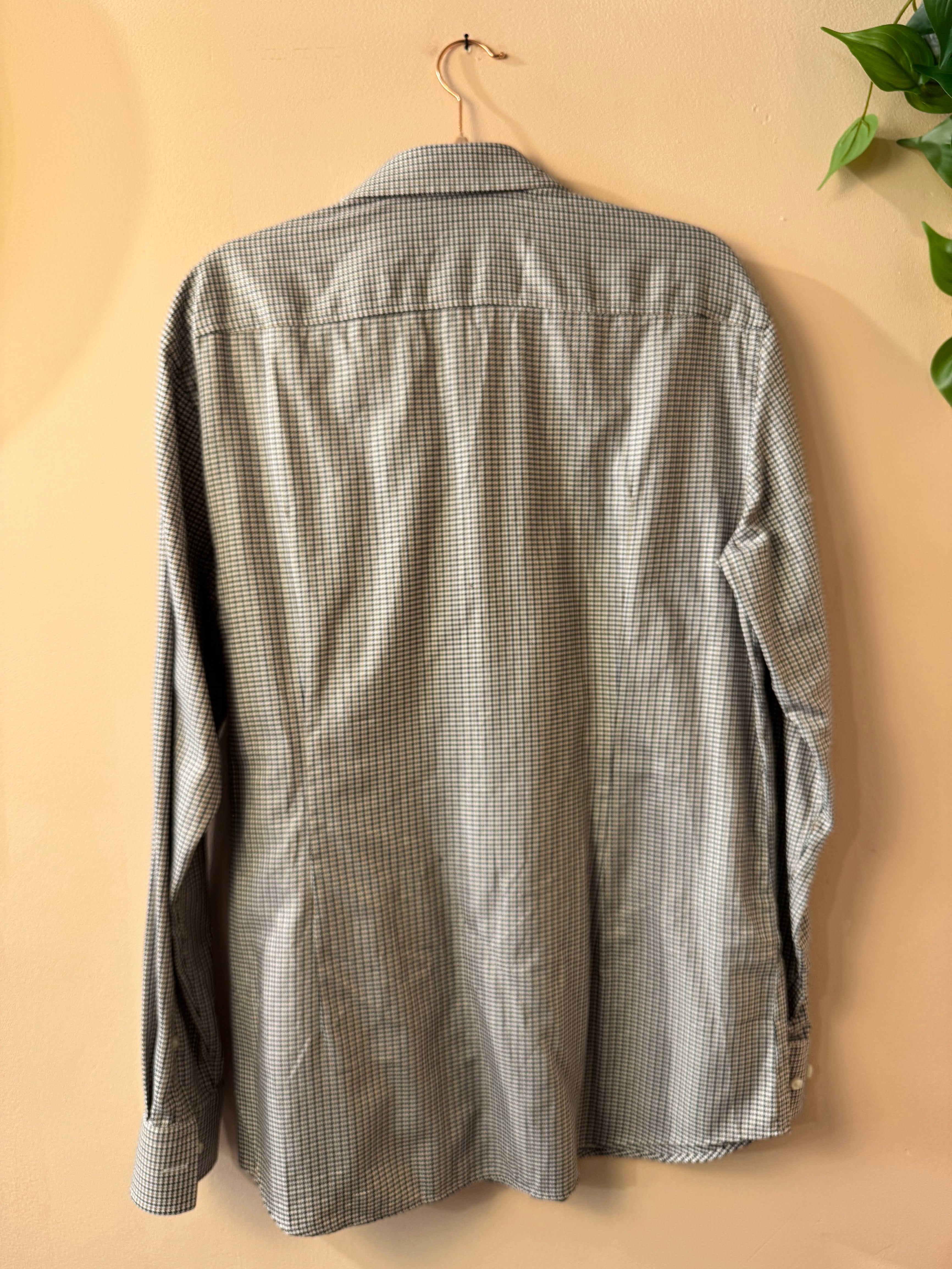 Hugo Boss Slim Fit Overhemd Pied-De-Poule Heren 41 / L